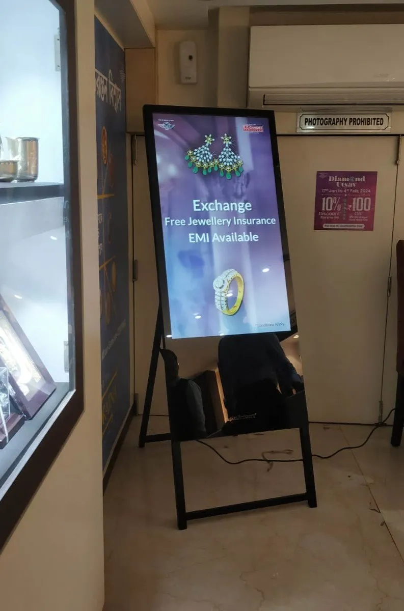 A-Type Digital Standee installed on Vivekananda Road, Kolkata