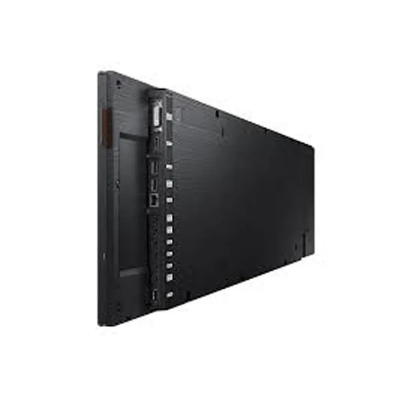 Rear of a bar-type display showing the port panel