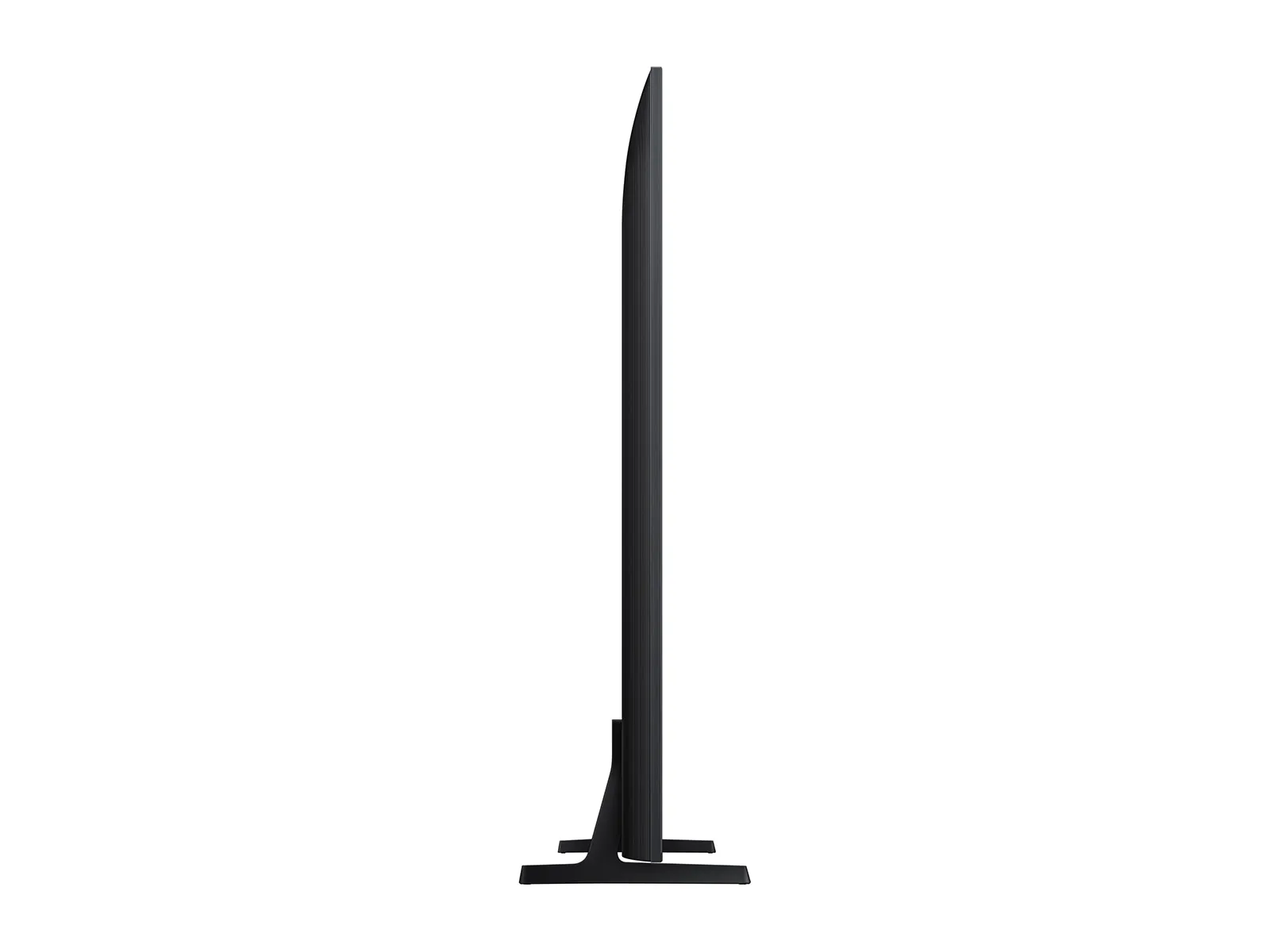Samsung BE98D-H 98-inch business TV, side profile showing the slim panel