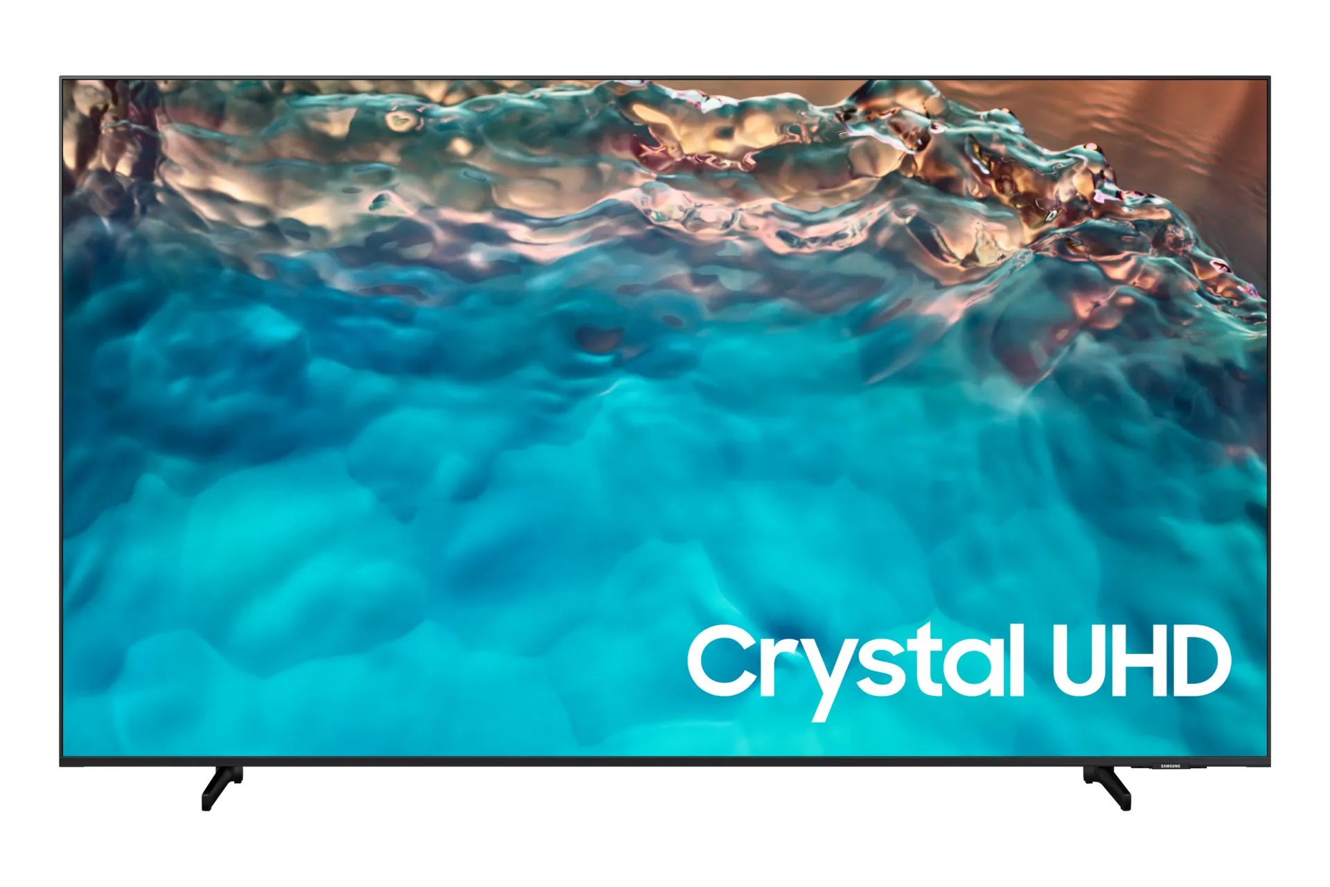 Samsung HBU8000 hospitality display, 55-inch front view on flat feet