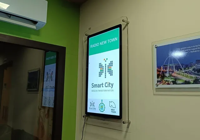 Installation at Nazrul Tirtha Smart City Glass Signage