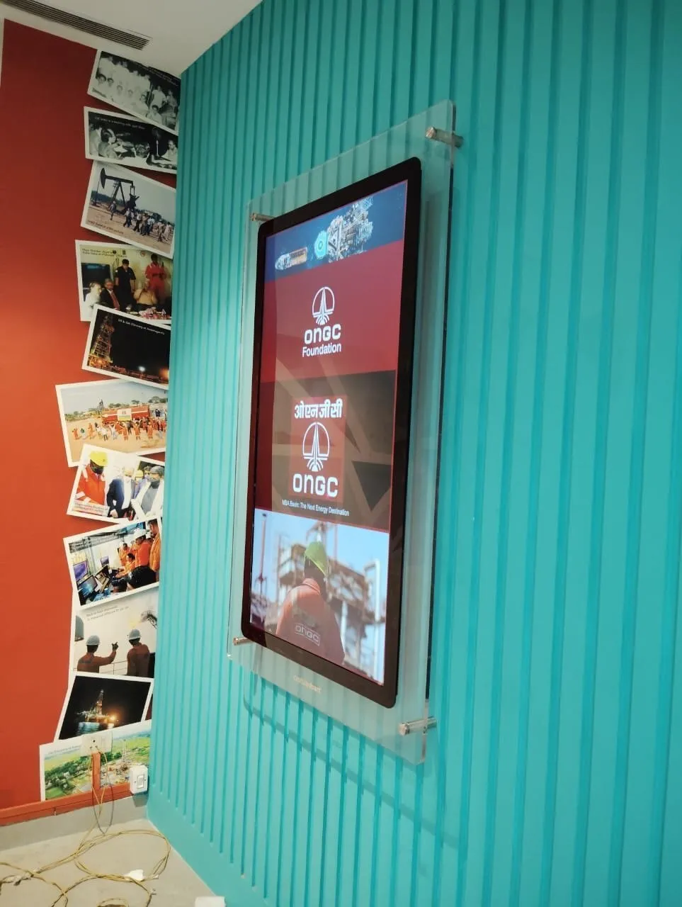 ONGC Office Glass Wall Signage, a Capital Infoart installation