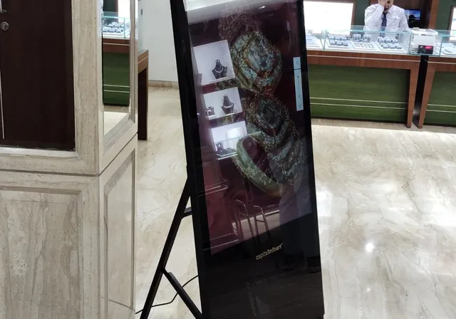 Installation at PC Chandra Jewellers Barasat Standee