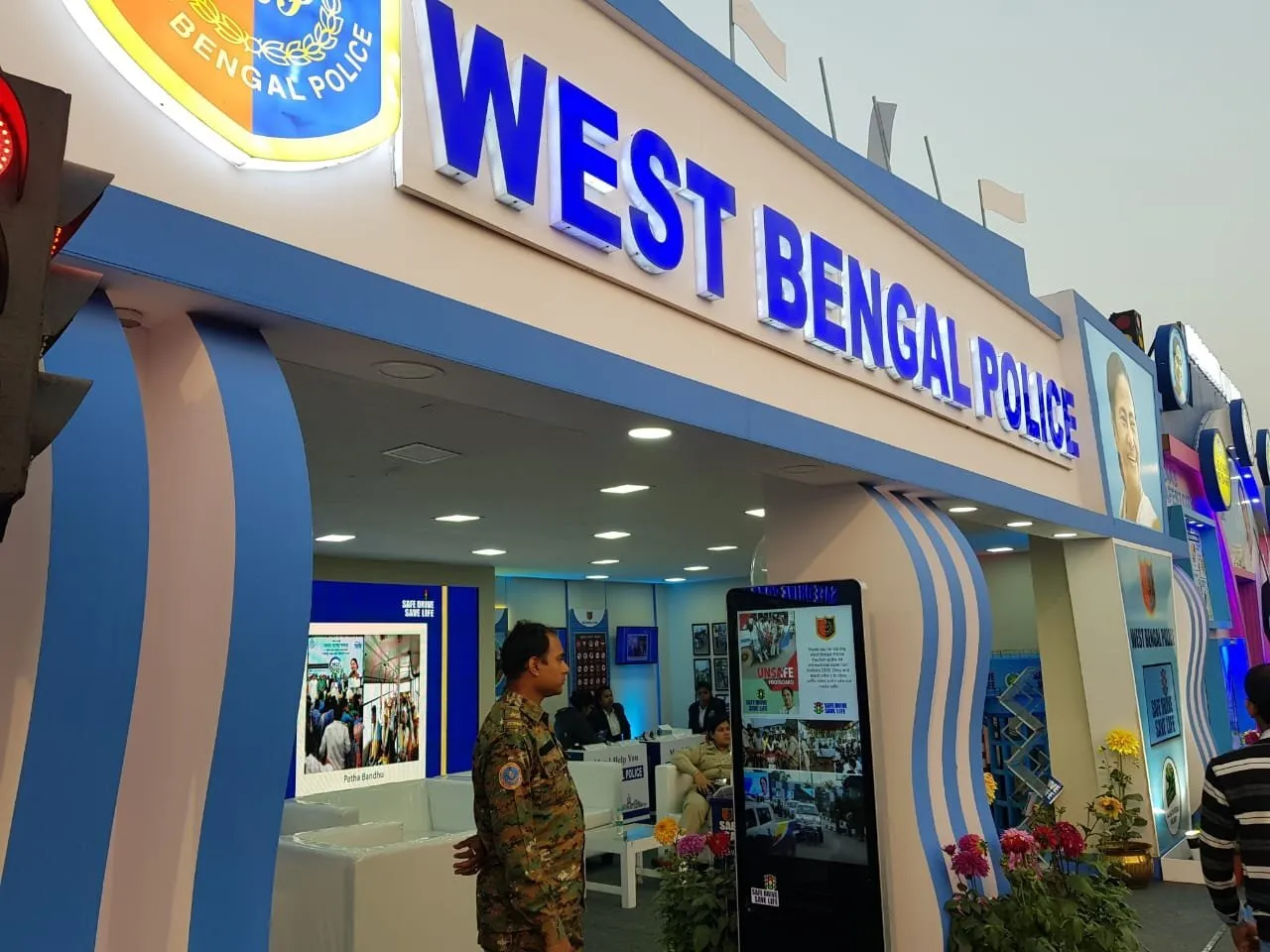 West Bengal Police Book Fair Standee, a Capital Infoart installation